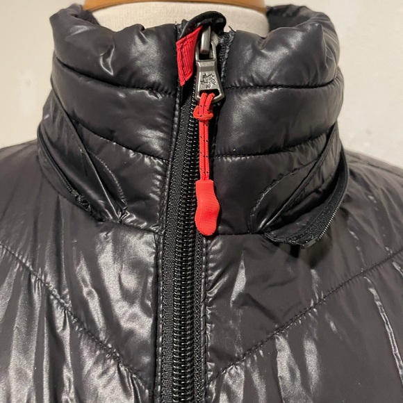 Tek Gear Women's Quilted Zip Puffer Coat Jacket Size M/M - Black/Pink - Picture 3 of 7